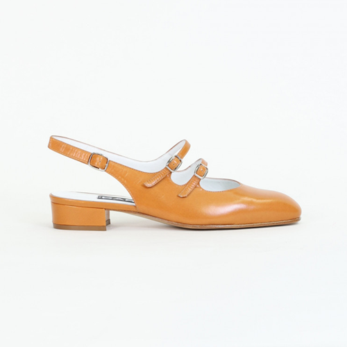 Camel-leather-Mary-Janes